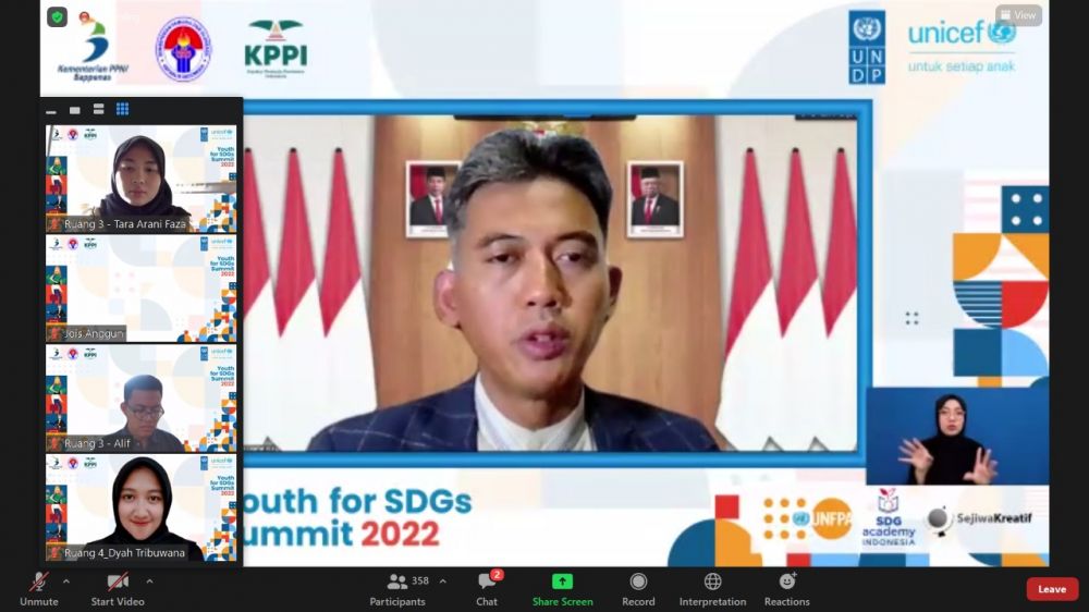 Ini Harapan Kemenpora RI Dalam Kegiatan Youth For SDGs Summit 2022