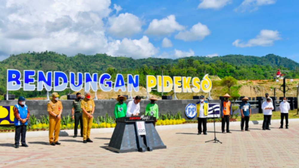 Resmikan Bendungan Pidekso, Presiden: Air Kunci Ketahanan Pangan