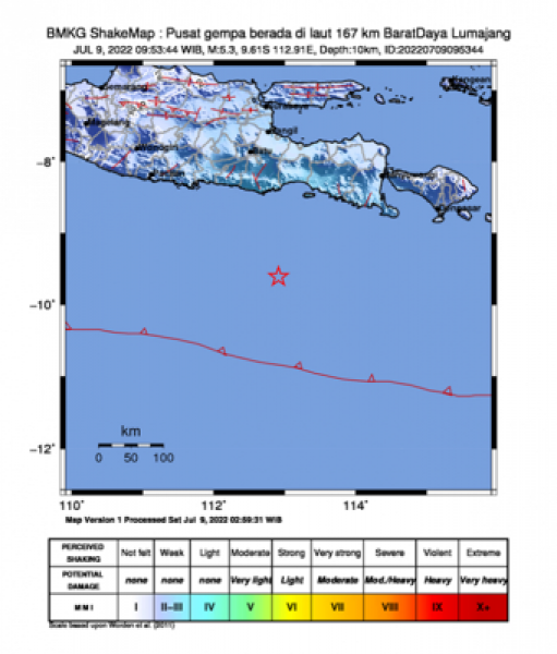 [BREAKING NEWS] Lumajang Diguncang Gempa Bermagnitudo 5.3