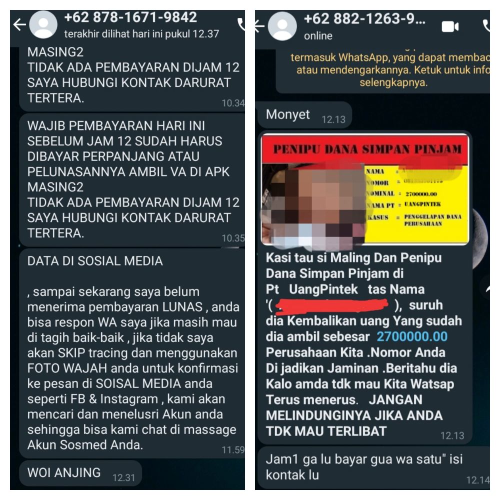 2 Nama Hewan Ini Jadi Umpatan DC Pinjol Saat Nagih Debitur, Apakabar SWI, Apakabar Polisi?