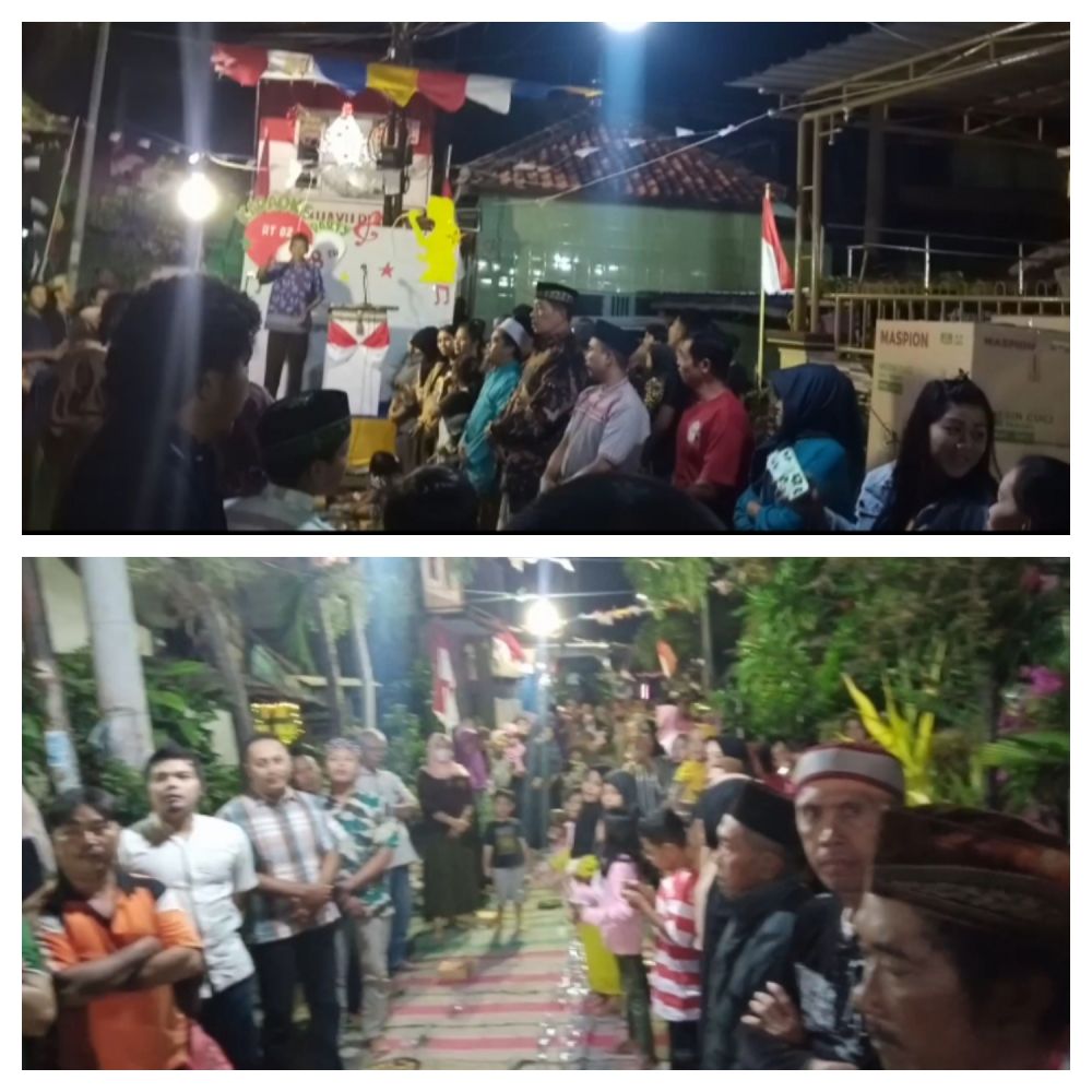 Antusias Warga RT 02 Kalilomlor 1 Surabaya Hadiri Malam Tirakatan Sambut HUT Kemerdekaan RI Ke-78