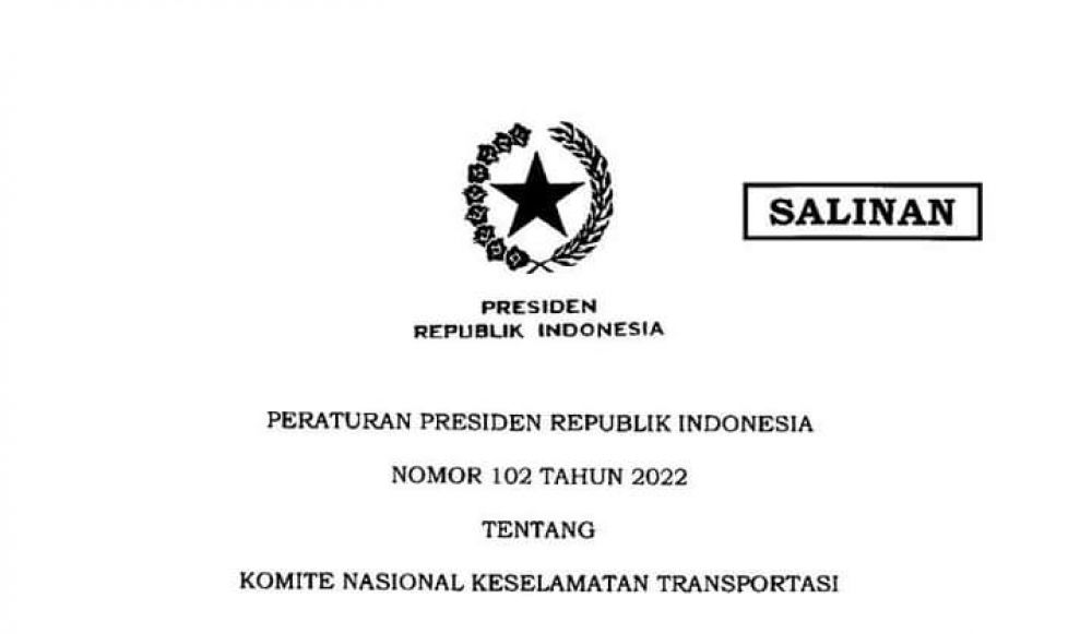 Jokowi Terbitkan Perpres Baru Terkait Komite Nasional Keselamatan Transportasi, Perpres Lama Dicabut