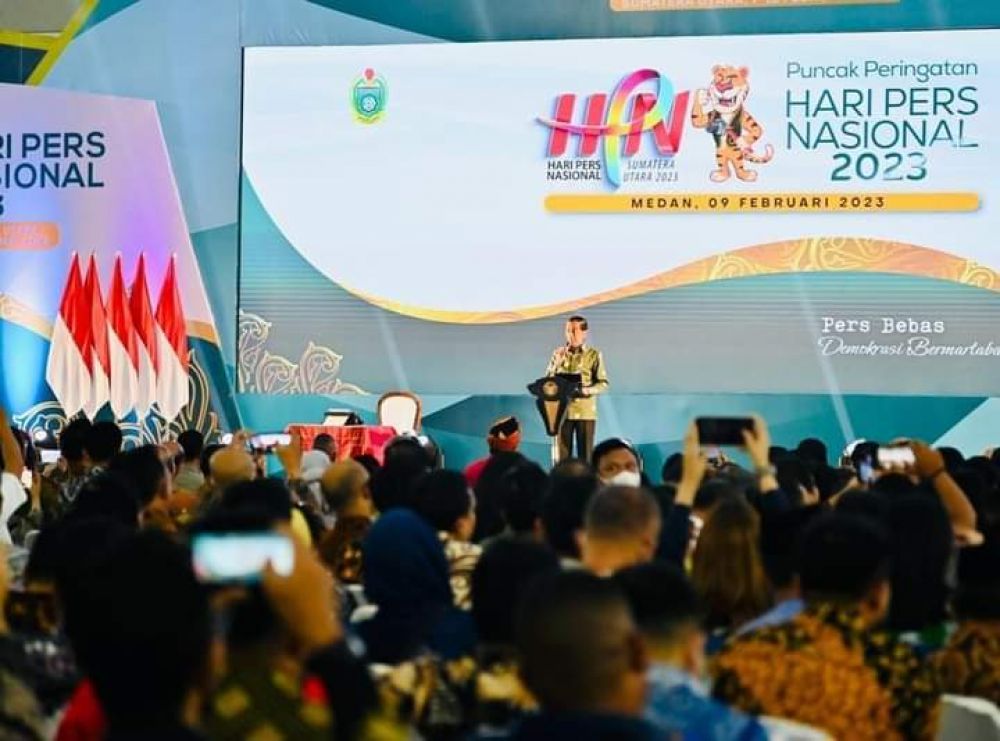 Pesan Jokowi Di HPN2023 : Media Jangan Dibiarkan Jalan Sendiri, Semua Pemangku Kepentingan Wajib Mendukung