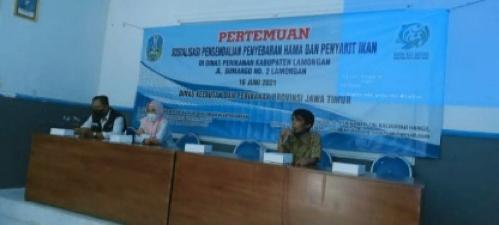 Kegiatan DKP Provinsi Jawa Timur, Sosialisasi Pengendalian Penyebaran Hama dan Penyakit Ikan di Lamongan