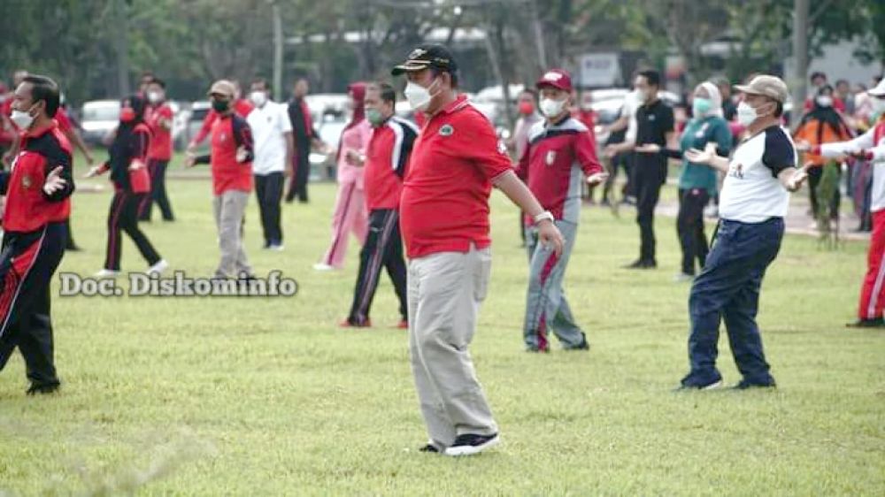 Senam Perdana Sicita, Dilaksanakan Di BMW Sport Center Tulang Bawang