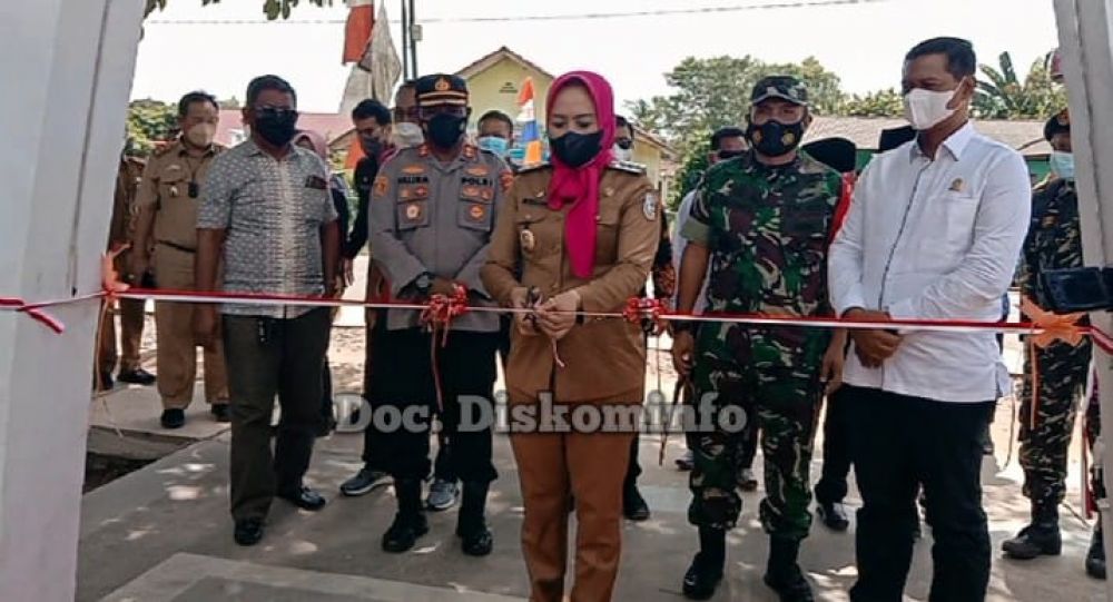 Guna Jaga Toleransi Antar Umat Beragama, Bupati Tulang Bawang Hj Winarti Resmikan Taman Merah Putih