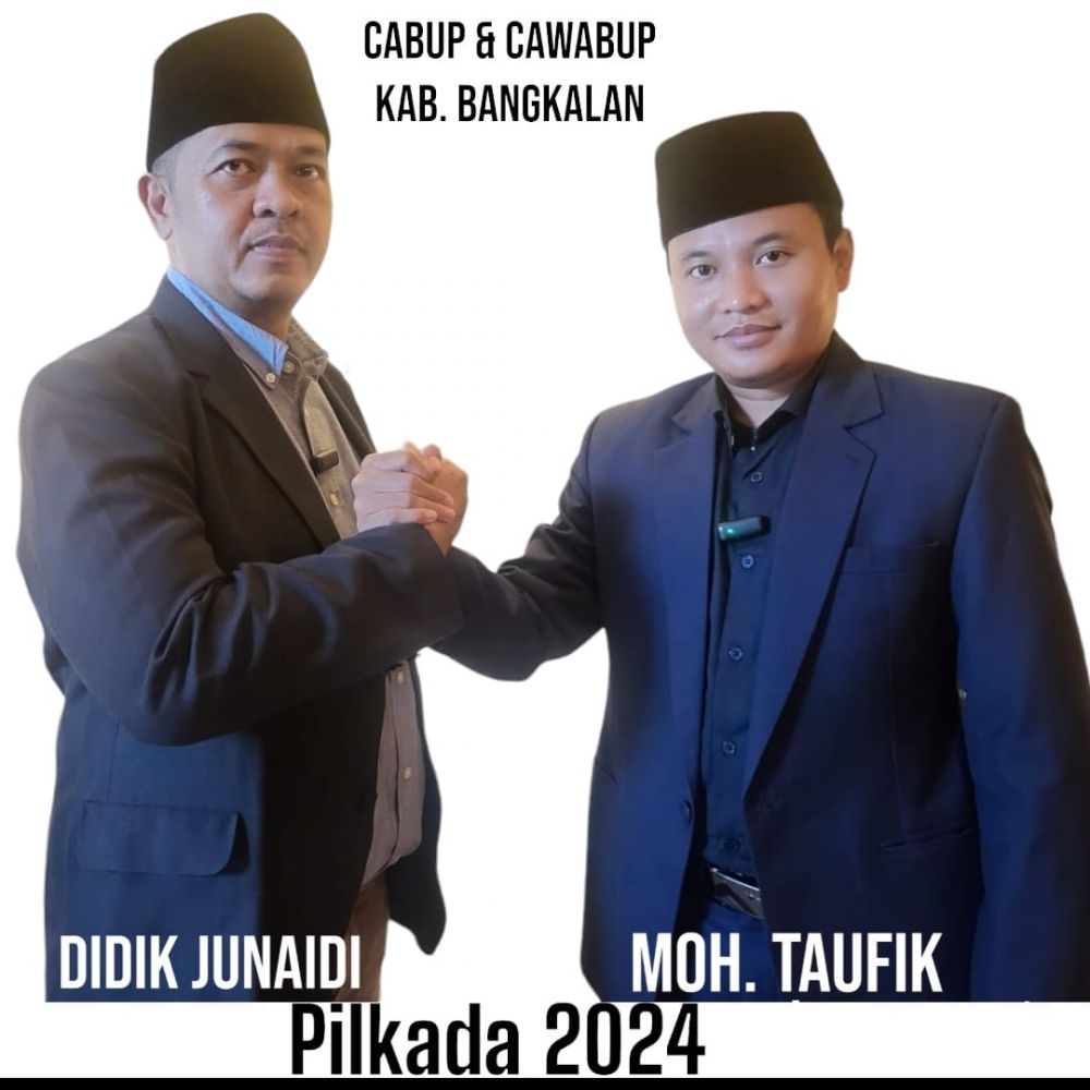 Duet Didik-Taufik Deklarasikan Diri Maju Cabup Dan Cawabup Bangkalan Pada Pilkada Serentak 2024