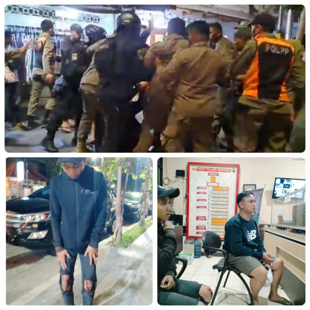 Merasa Jadi Korban Arogansi Satpol PP Surabaya, PKL Ngaglik Bakal Seret Ke Ranah Hukum