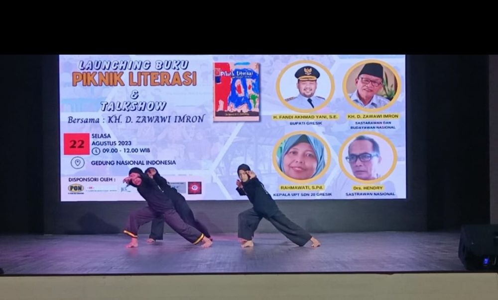 UPT SD Negeri 20 Gresik Launching Buku Piknik Literasi & Talk Show, GPMB Tampilkan Seni