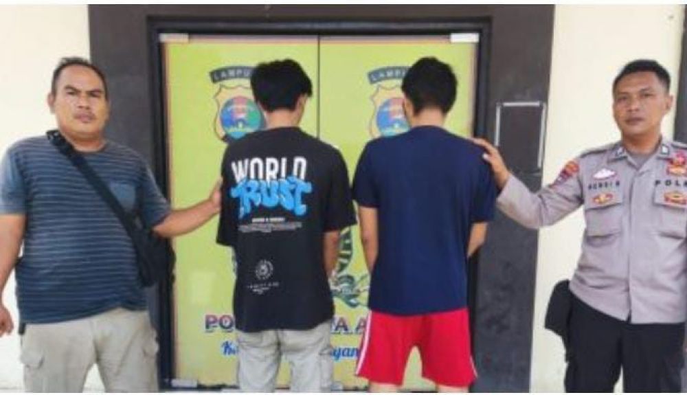 Polsek Kota Agung Tangkap Pelaku Penggelapan Motor dan Penadah di Tanggamus