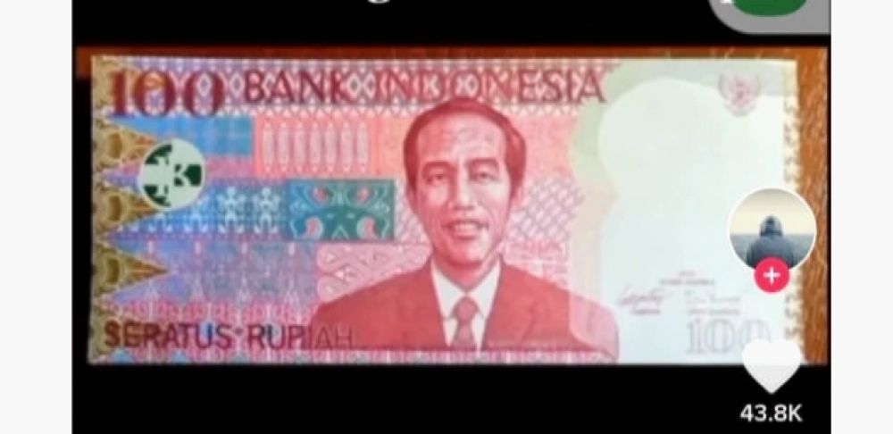Viral Vidio Beredar Uang Kertas Bergambar Jokowi, Begini Penjelasan Bank Indonesia