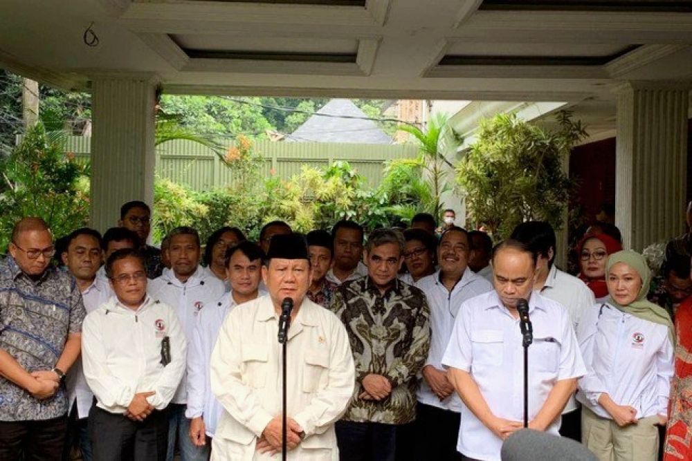 Dikunjungi Projo, Prabowo : Saya Bersama Pak Jokowi Akan Pilih Yang Terbaik Untuk Bangsa Indonesia