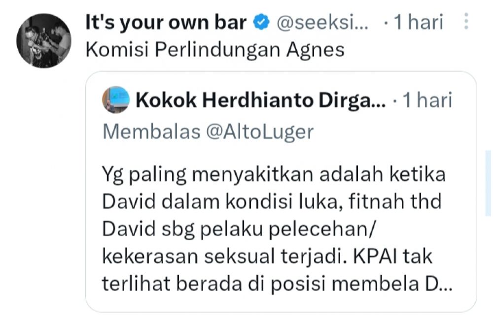 Ayah David Ozora Ke KPAI : Komisi Perlindungan Agnes!