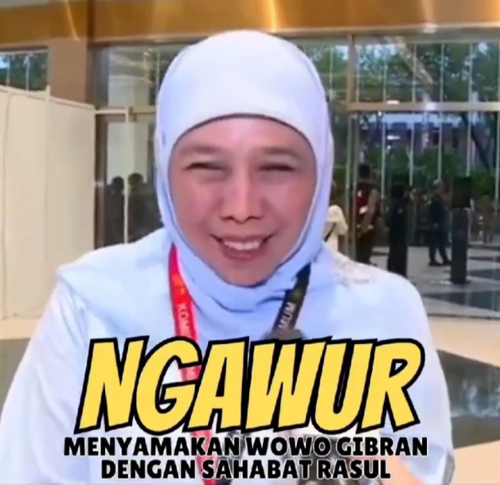 Bikin Heboh! Beredar Potongan Vidio Khofifah Samakan Prabowo-Gibran Dengan Abu Bakar Dan Sayidina Ali, Netizen: Asli Parah!!