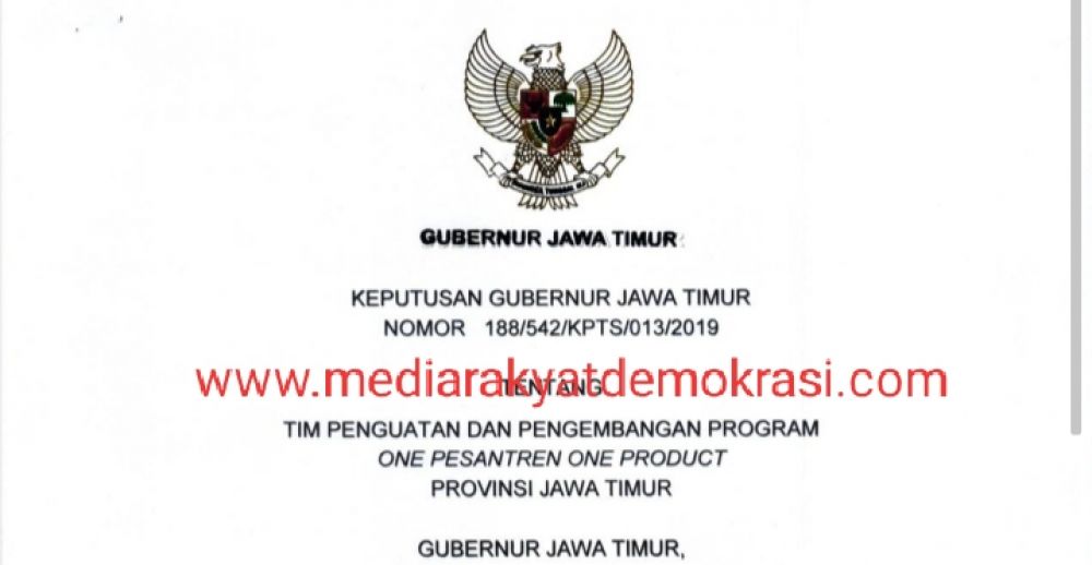 Terkait SK OPOP Jatim 2019 : Multitafsir, Rentan Penyalahgunaan Wewenang Dan KKN