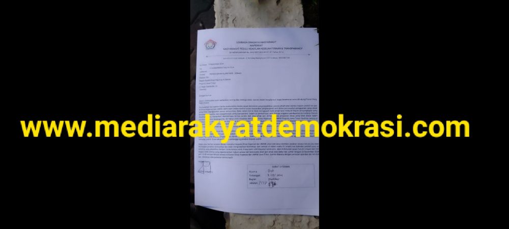 MAPEKKAT Turut Soroti Atas Dugaan Praktik Korupsi Berjamaah Di Dinkop Jatim, Kirim Surat Konfirmasi Hingga Ancam Demo Dan Laporan Jika Tak Ditanggapi