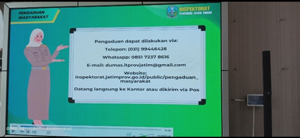 Inspektorat Jatim Dianggap Melempem, Jargon Gubernur Jatim Bersih Dari Korupsi Hanya Sebatas Omon-Omon?