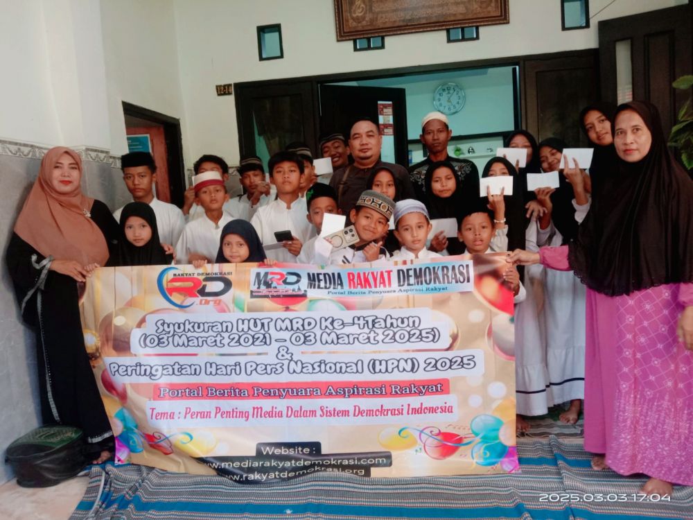 Rangkaian HUT MRD Ke-4 Tahun, Gelar Santunan Dan Buka Bersama Anak Yatim Piatu