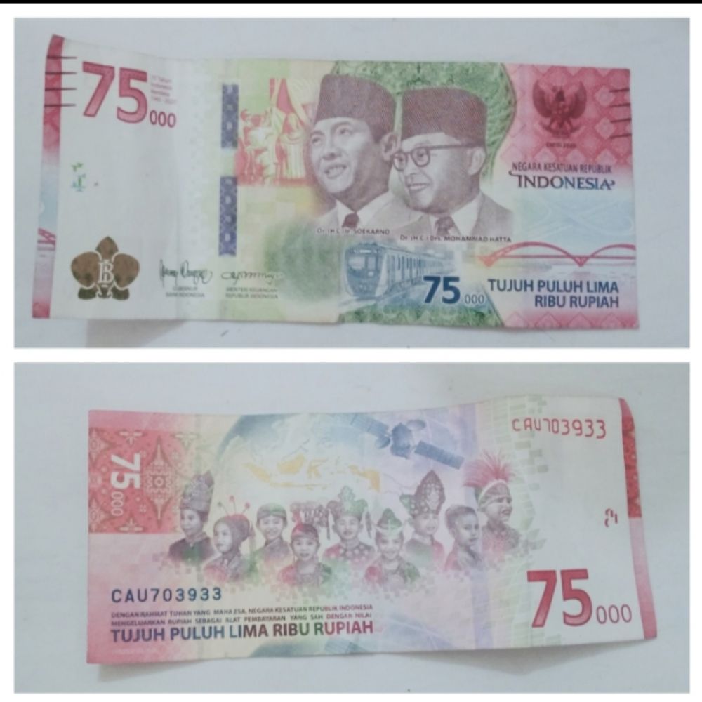 Emak' Di Surabaya Utara Mengeluh, Belanja Gunakan Uang Pecahan Rp75Ribu Ditolak Pedagang