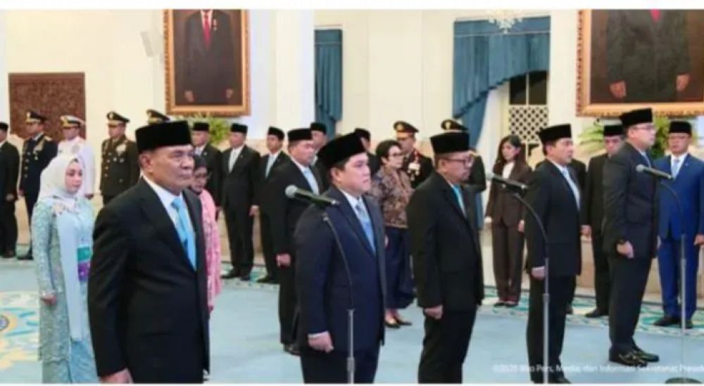 Daftar Nama Menteri Dan Wakil Yang Dilantik Presiden Hari Ini, Erick Tohir Jadi Menpora