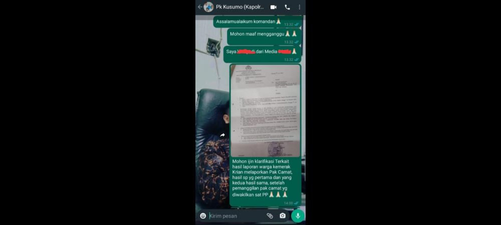 SP2HP Kasus Pengerusakan Warung Bibis Bunder Diduga Copy Paste, Kapolresta Sidoarjo Terkesan Bungkam Saat Dikonfirmasi Wartawan