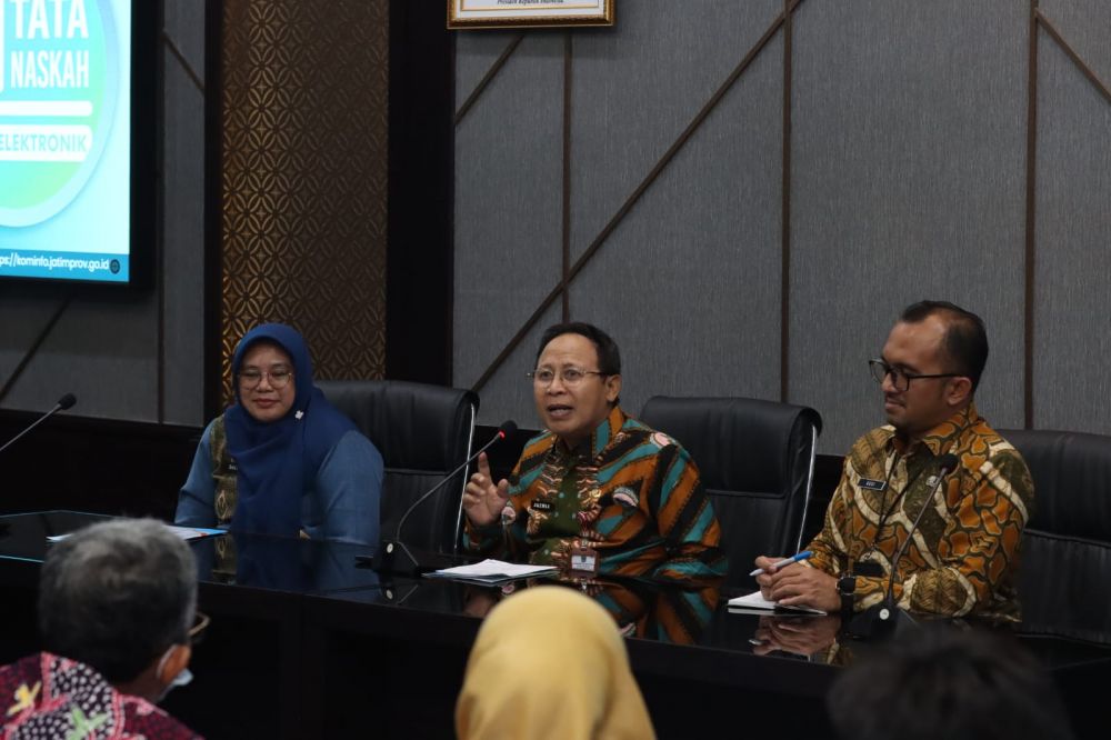 Diskominfo Jatim Gelar Rakor Pemanfaatan TNDE di Lingkungan Setdaprov Jatim