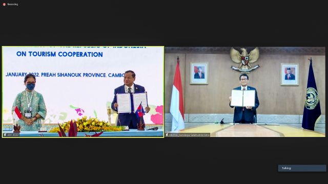 Percepat Pemulihan Ekonomi Kedua Negara, Indonesia Dan Kamboja Tandatangani MoU Kerja Sama Pariwisata