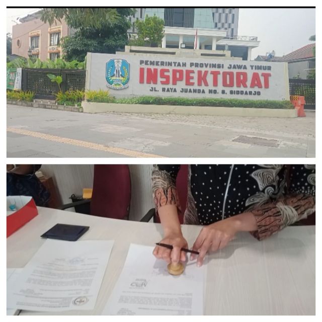 7 Bulan Lebih Pengaduan Tak Ada Kejelasan, Inspektorat Jatim Akan Di Demo Dan Diadukan Ke Komisi Informasi