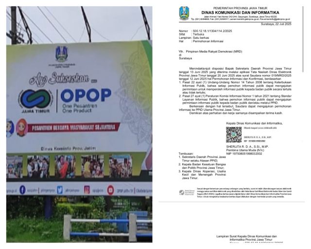 Terkait Jawaban Surat Atas Permohonan Informasi Penggunaan APBD Jatim Pada Program OPOP Periode 2020-2024, Garad : Kadis Kominfo Sepatutnya Dicopot!