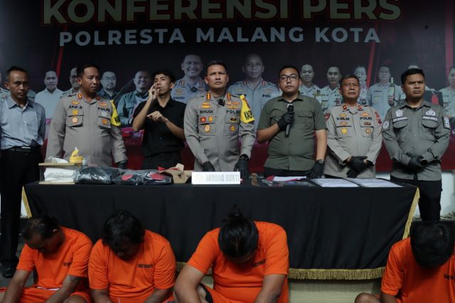Dalam Sekejap, Satreskrim Polresta Malang Kota Berhasil Ringkus 4 Pelaku Pembunuhan