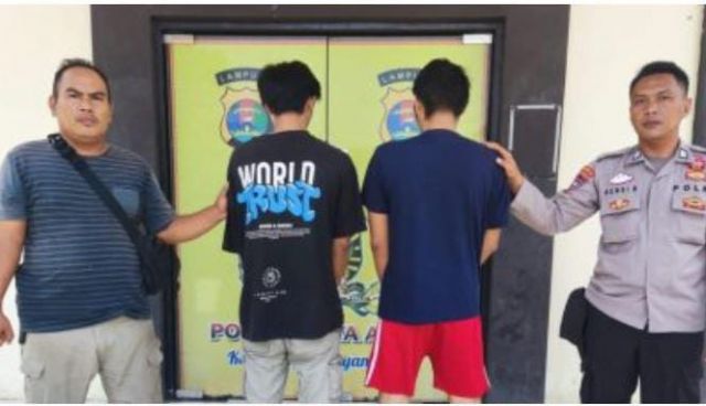 Polsek Kota Agung Tangkap Pelaku Penggelapan Motor dan Penadah di Tanggamus