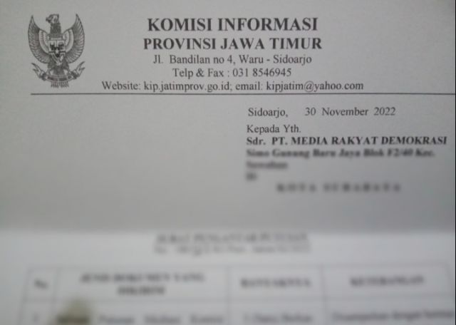 Hasil Putusan Sidang Sengketa Informasi Antara MRD Melawan BPKAD, KI Jatim Perintahkan Hal Ini
