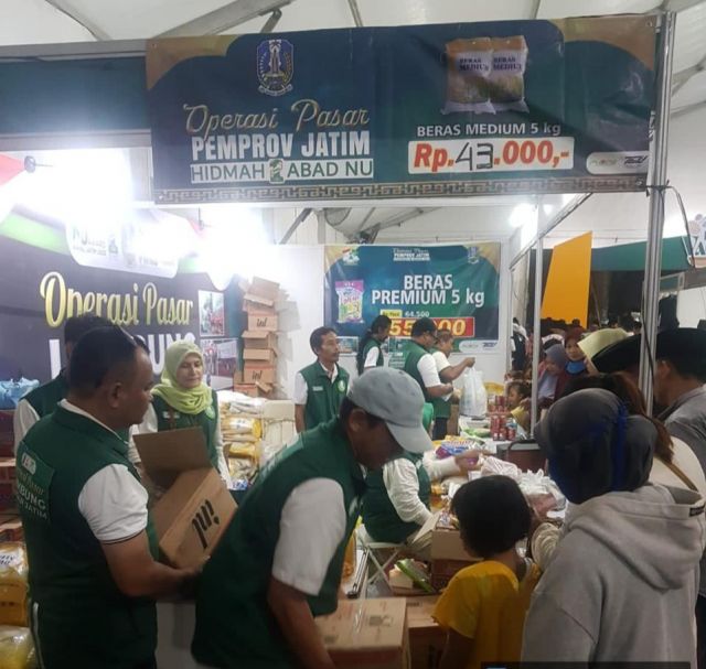 Pasar Murah Pemprov Jatim Jelang Ramadhan Pada NU Expo Di Kawasan Ponpes Lirboyo Kediri
