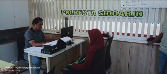 Tindaklanjut Laporan Pengerusakan Warung Bibis, Pelapor Dimintai Keterangan Sie Propam Polresta Sidoarjo