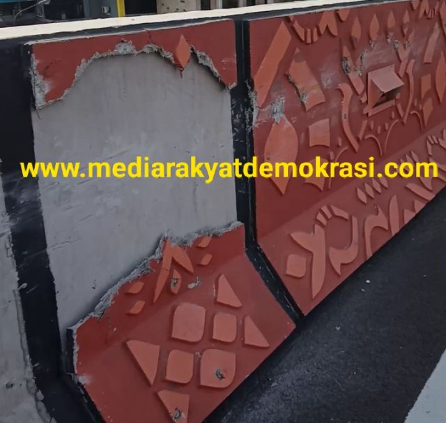 Ornamen Flyover Juanda Nilai Pekerjaan Ratusan Miliar Rupiah Sudah Banyak Yang Rusak, BBPJN Jatim-Bali Lempar Tanggung Jawab Ke Wika Selaku Vendor