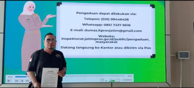 Menanti Hasil Tindaklanjut Pengaduan Dugaan Praktek KKN Oknum Pejabat Dinkop Yang Belum Diketahui Kepastian Dari Inspektorat Jatim