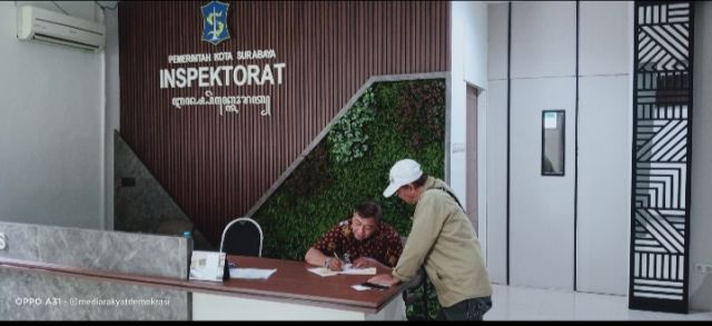 Terkait Proyek Dakel Medokan Semampir, LPPR Jatim Laporkan Lurah Ke Inspektorat Surabaya Atas Dugaan Korupsi