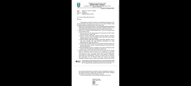 Pemprov Jatim Melalui Sekdaprov Terkesan Berbelit Ketika Ditanyakan Terkait Penggunaan APBD Pada Program OPOP Periode 2020-2024, Ada Apa?