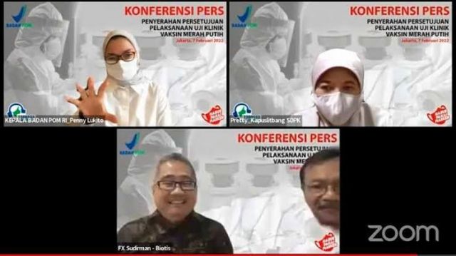 BPOM Beri Lampu Hijau Pelaksanaan Uji Klinik Perdana Untuk Vaksin Merah Putih