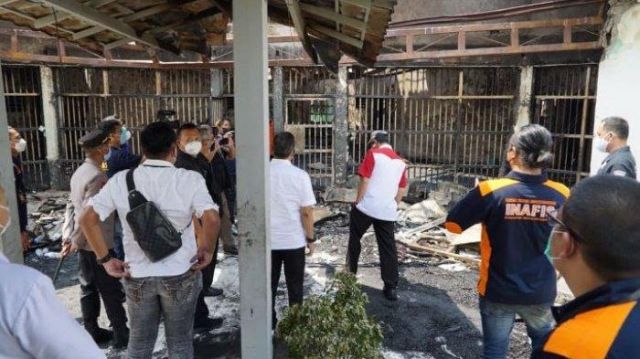 Terkait Kebakaran Lapas Tangerang, Tiga Orang Petugas Dijadikan Tersangka Dan Di Non Aktifkan